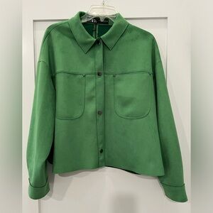 Zara Green Utility Jacket